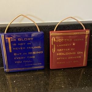 PAIR Success Ceramic Plaques Inspirational Motivational